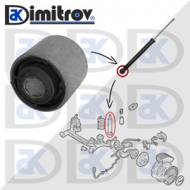 Тампон ухо амортисьор Audi A3 Seat Leon Toledo Skoda Octavia Volkswagen Bora Golf IV New Beetle